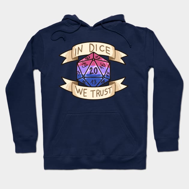 In Dice We Trust - Bisexual Hoodie by kasumiblu